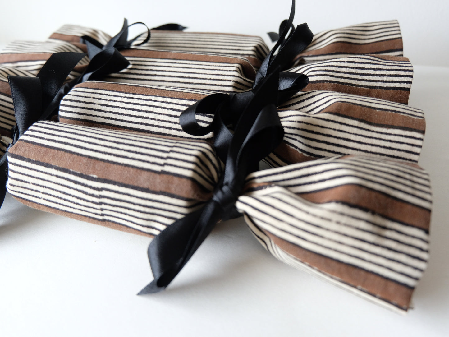 Stripe Block Print Reusable Luxury Celebration Crackers